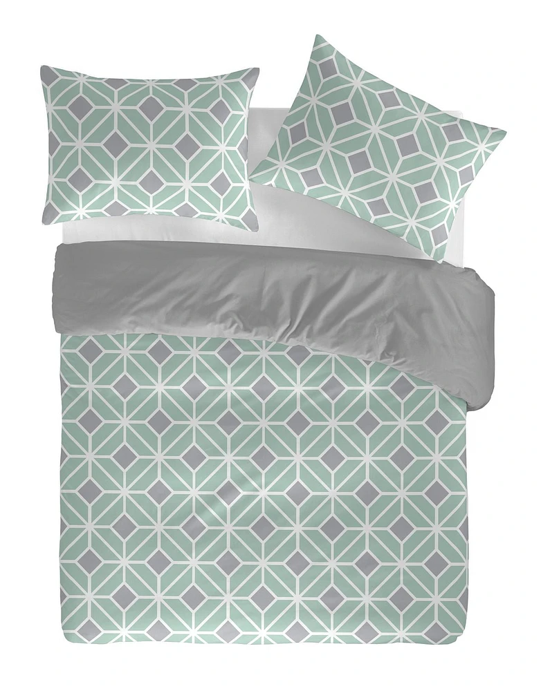 Gouchee Home Komet Geometric Print Cotton Duvet Cover Set