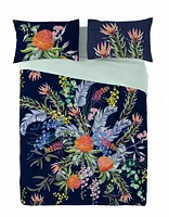 Gouchee Home Proteas Floral Print Cotton Duvet Cover Set