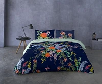 Gouchee Home Proteas Floral Print Cotton Duvet Cover Set