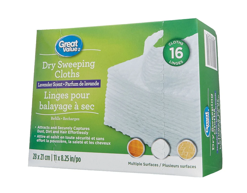 Great Value Lavender Scent Dry Sweeping Cloths