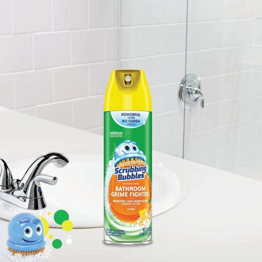 Scrubbing Bubbles® Bathroom Cleaner and Disinfectant, Citrus Scent, 623g