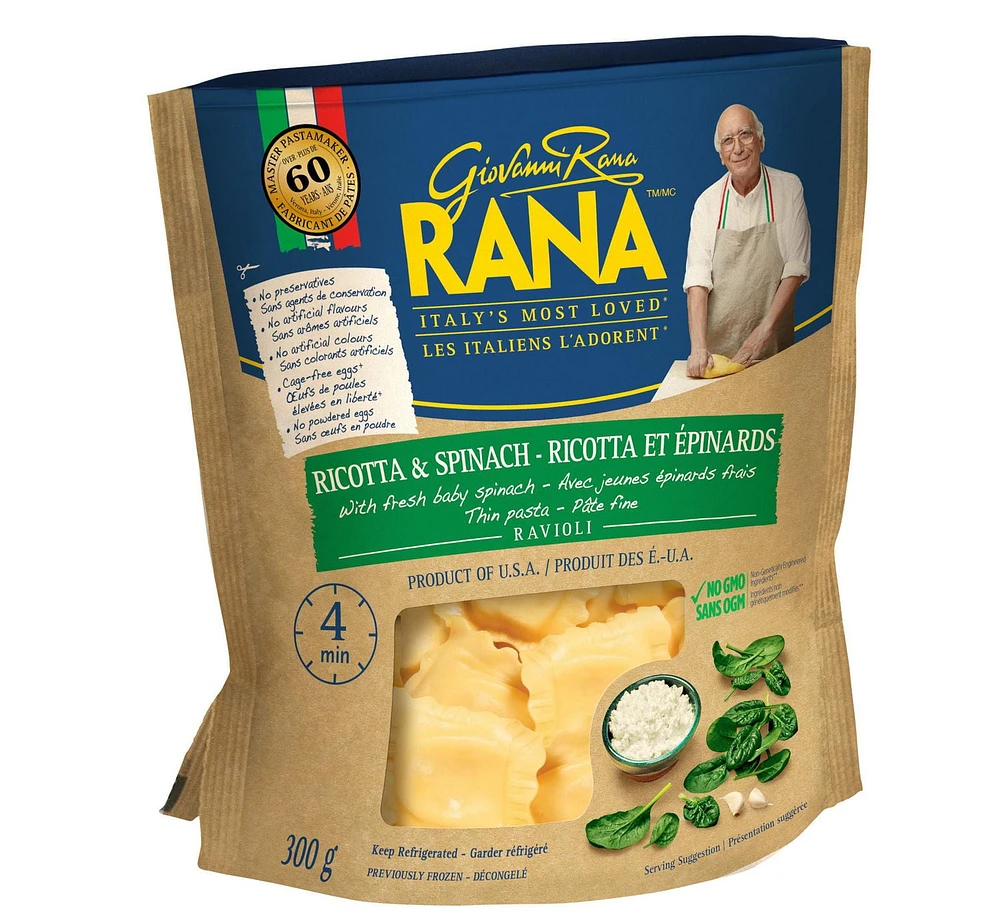 RANA Ravioli à la ricotta et aux épinards 300g