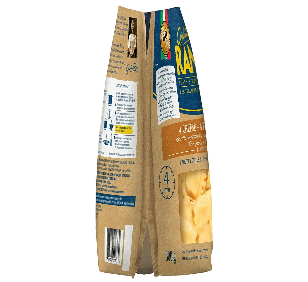 RANA 4 Cheese Ravioli Pasta, 300g