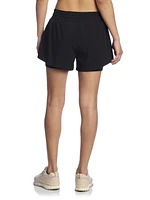 Reebok Women’s ‘Reflex’ 2-in-1 High Performance Shorts with Compression, Sizes XS-2XL