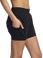 Reebok Women’s ‘Reflex’ 2-in-1 High Performance Shorts with Compression, Sizes XS-2XL