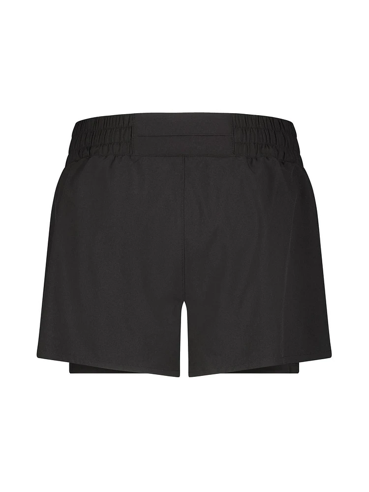Short de compression haute performance 2 en 1 « Reflex » pour femme Reebok Tailles XS-2XL