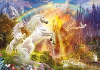 Buffalo Games - Art of Play - Unicorn Sunset - 500 Piece Jigsaw Puzzle