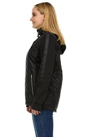 Swiss Tech Ladies Quilted Mixed Media Jacket