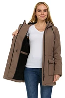 Swiss Tech Ladies  Hooded Softshell Anorak Jacket