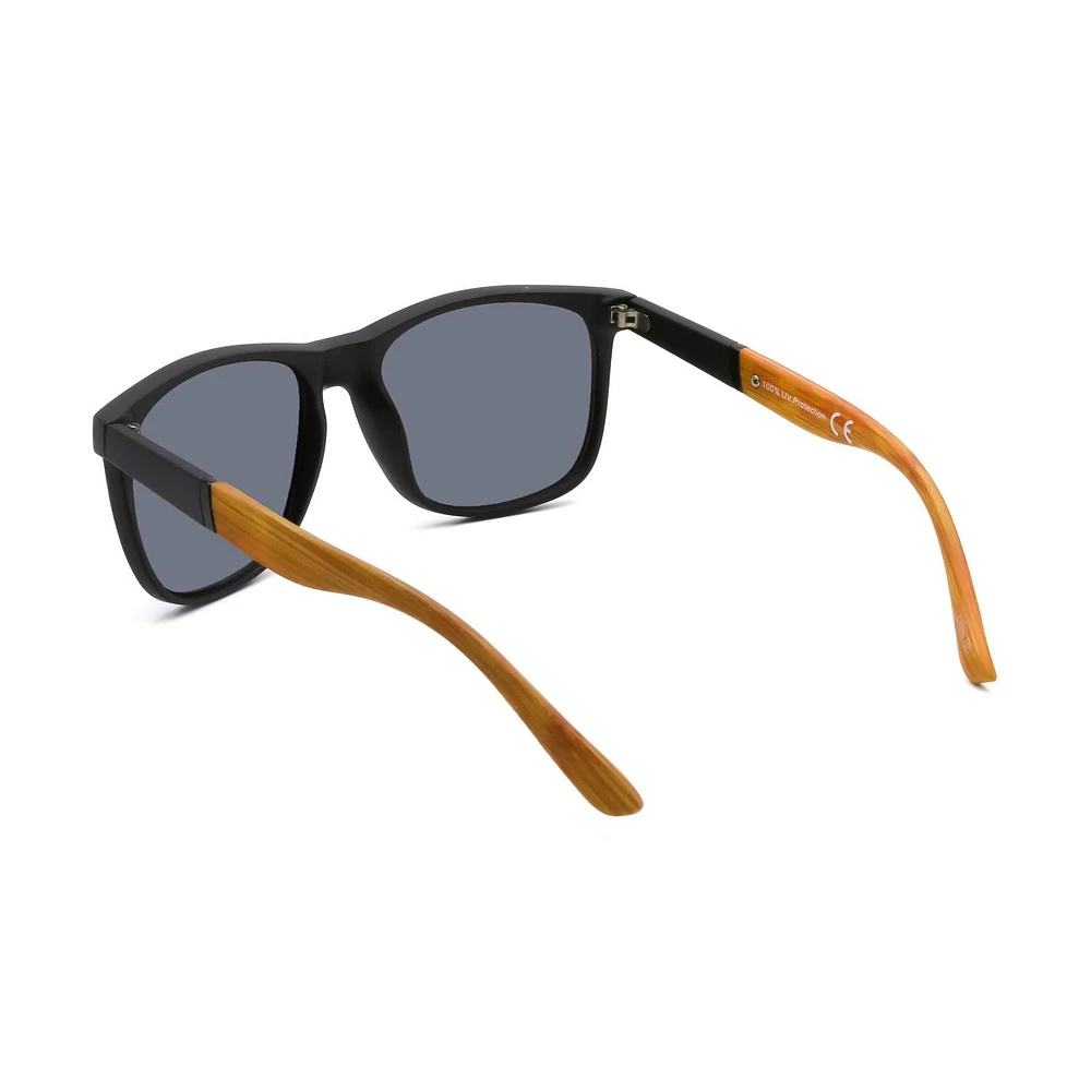 Lunettes de soleil carrées noires pour homme George