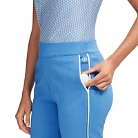BILLIE PANTALON CAPRI UNI PASSEPOILÉ