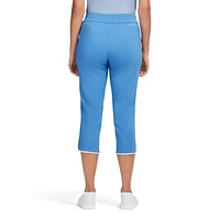 BILLIE PANTALON CAPRI UNI PASSEPOILÉ