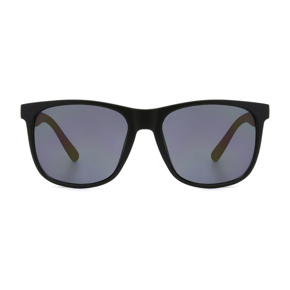 Lunettes de soleil carrées noires pour homme George