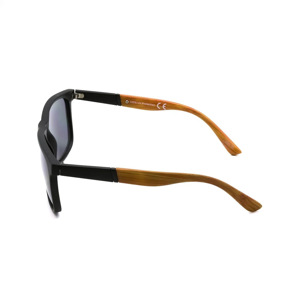 Lunettes de soleil carrées noires pour homme George