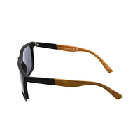 Lunettes de soleil carrées noires pour homme George