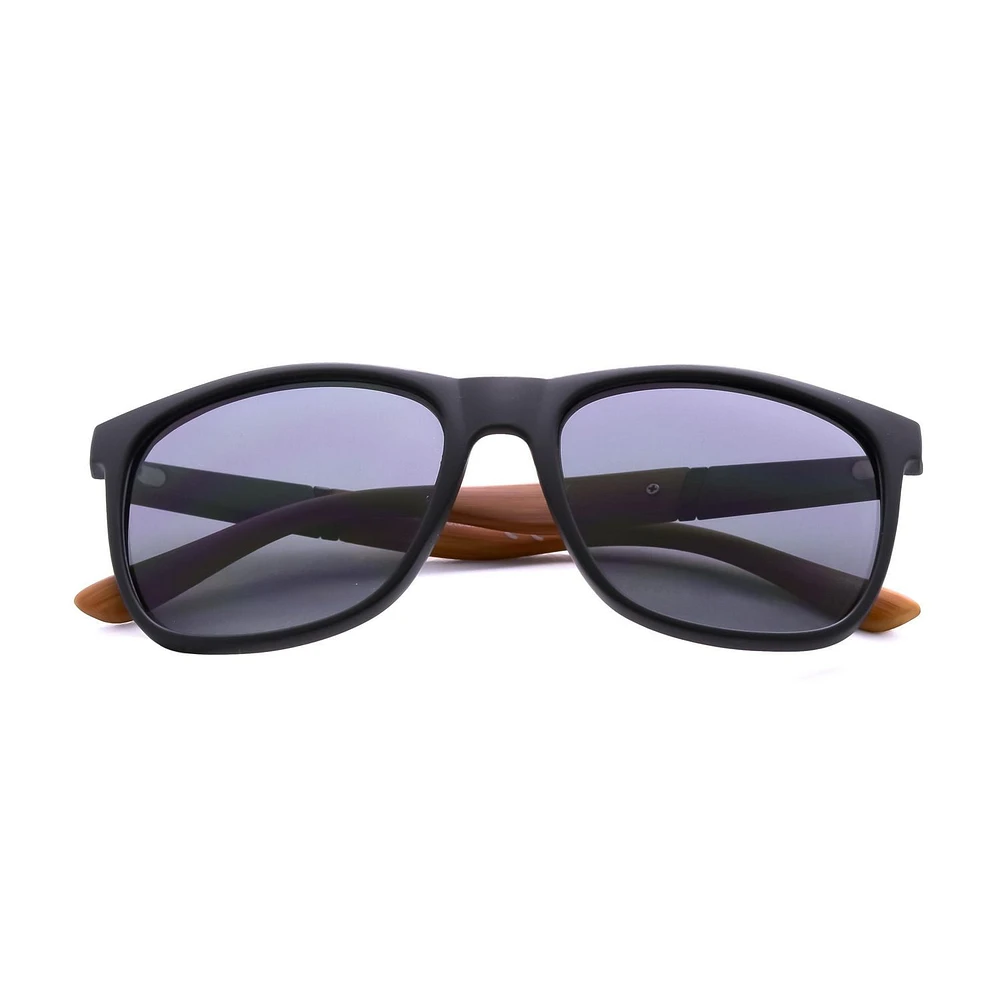 Lunettes de soleil carrées noires pour homme George