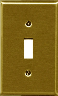 Atron Electro Industries Traditional Brass Toggle Wall Plate