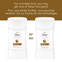 Antisudorifique désodorisant pour femme Dove Soin Avancé Parfum de Beurre de Karité avec technologie pro-céramides pour une peau douce et résistante 45g