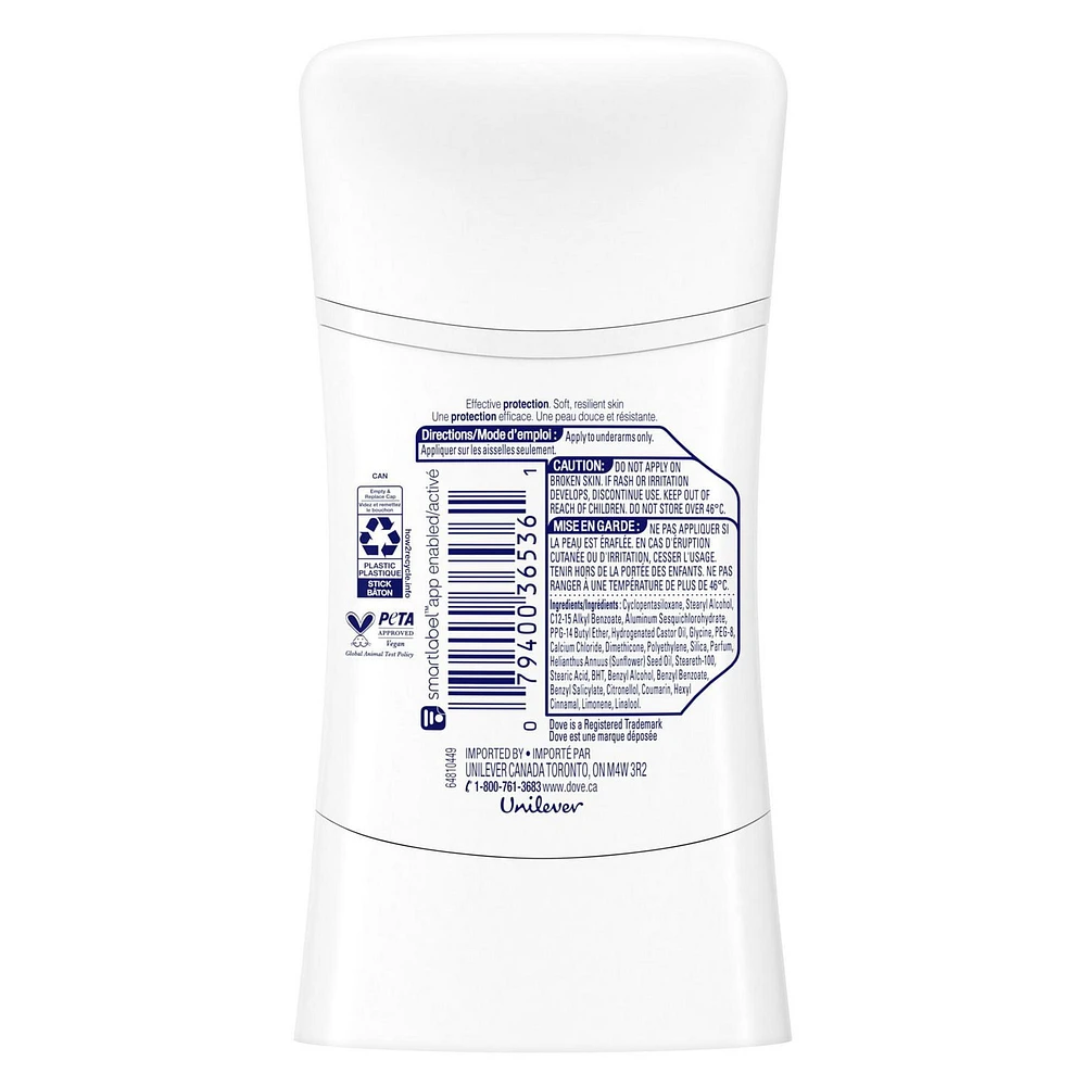 Antisudorifique désodorisant pour femme Dove Soin Avancé Parfum de Beurre de Karité avec technologie pro-céramides pour une peau douce et résistante 45g