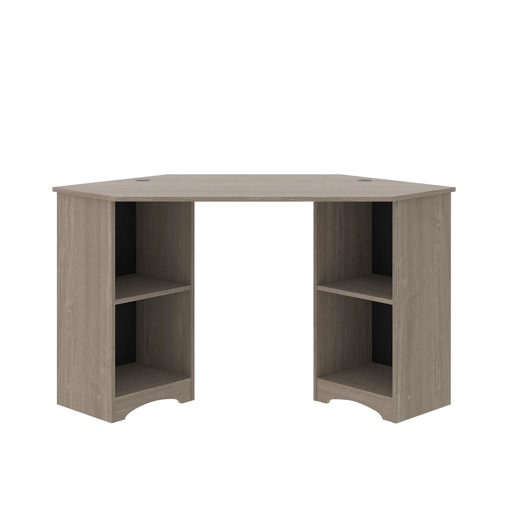 Sauder Beginnings Corner Desk, Silver Sycamore, 428239