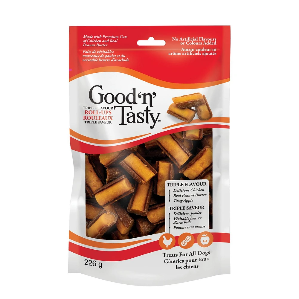 Good 'n' Tasty Roll-Ups 226g Dog Treats