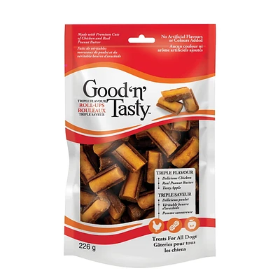 Good 'n' Tasty Roll-Ups 226g Dog Treats
