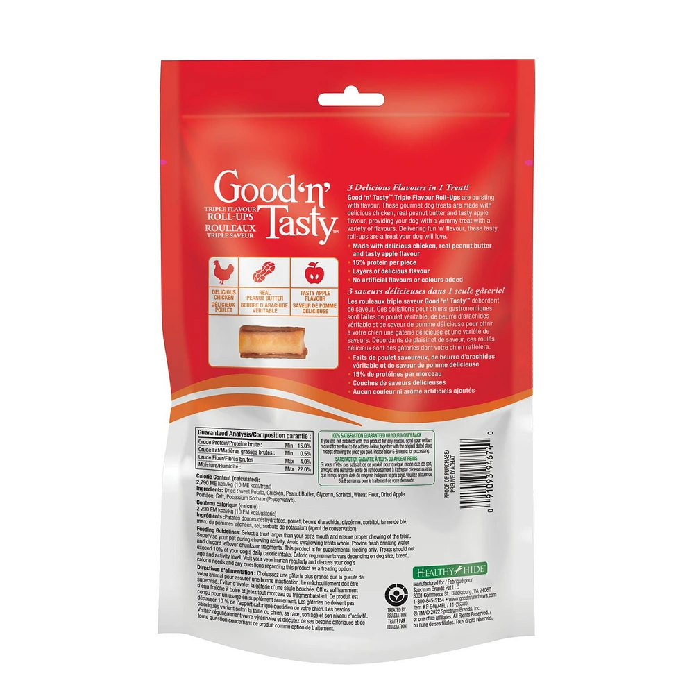 Good 'n' Tasty Roll-Ups 226g Dog Treats