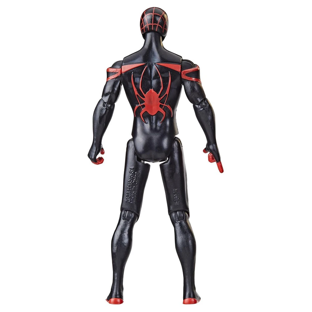 Marvel Spider-Man Aqua Web Warriors, figurine Miles Morales de 10 cm avec accessoire à jet d'eau réutilisable