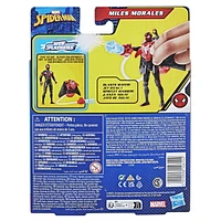 Marvel Spider-Man Aqua Web Warriors 4-Inch Miles Morales Action Figure with Refillable Water Gear Accessory