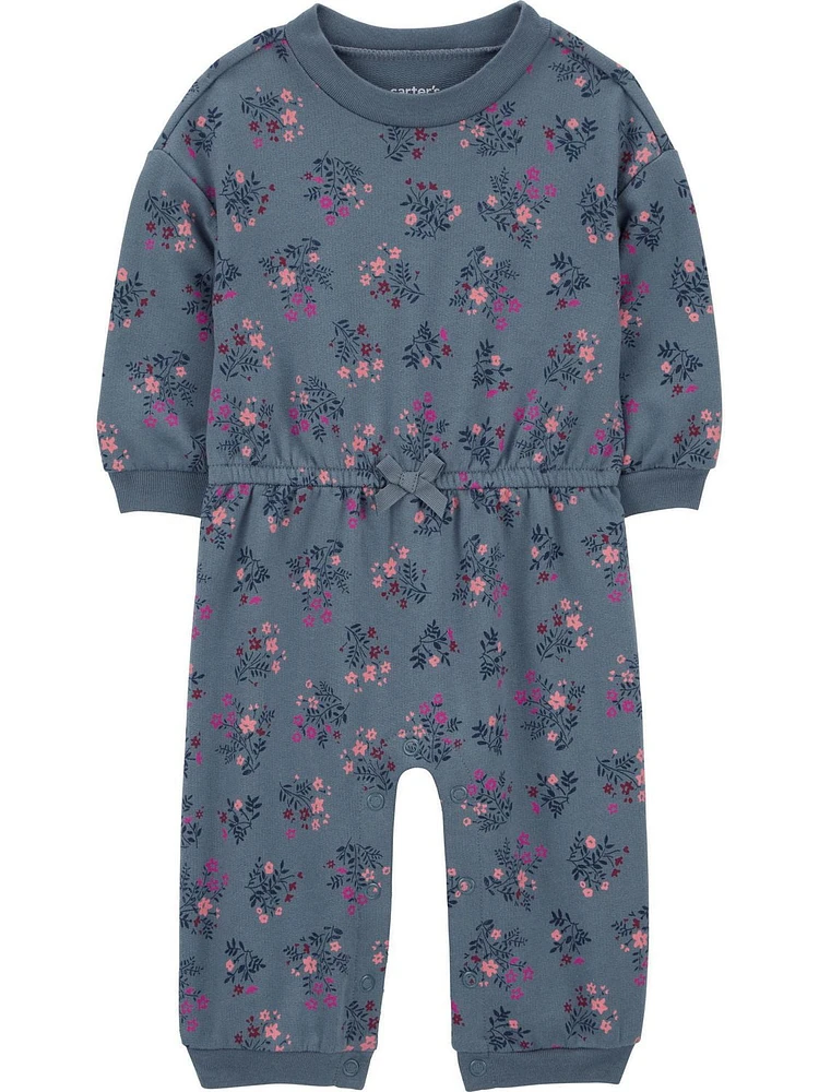 Carter's Child of Mine IG 1PC - Blue Floral, NB-24M