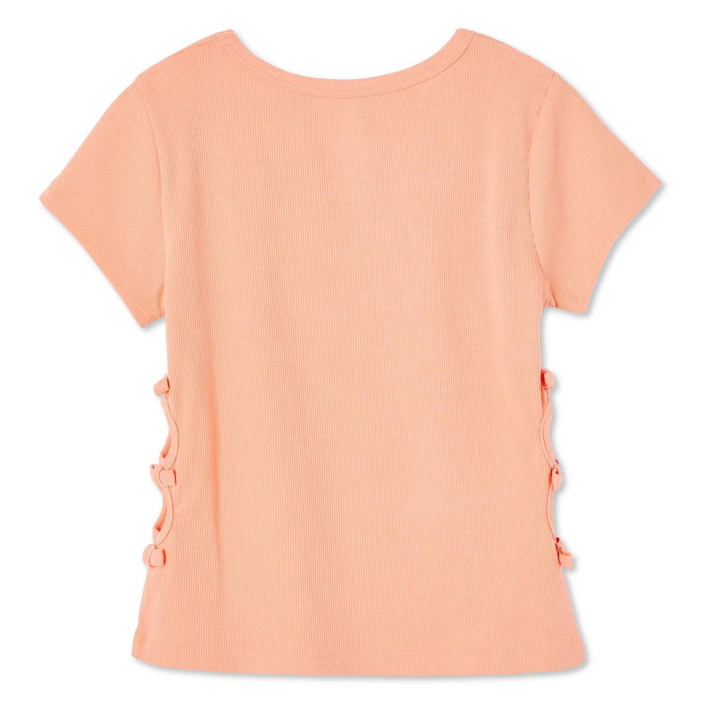 George Girls' Side Cut-Out Tee, Sizes XS-XL
