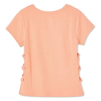 George Girls' Side Cut-Out Tee, Sizes XS-XL