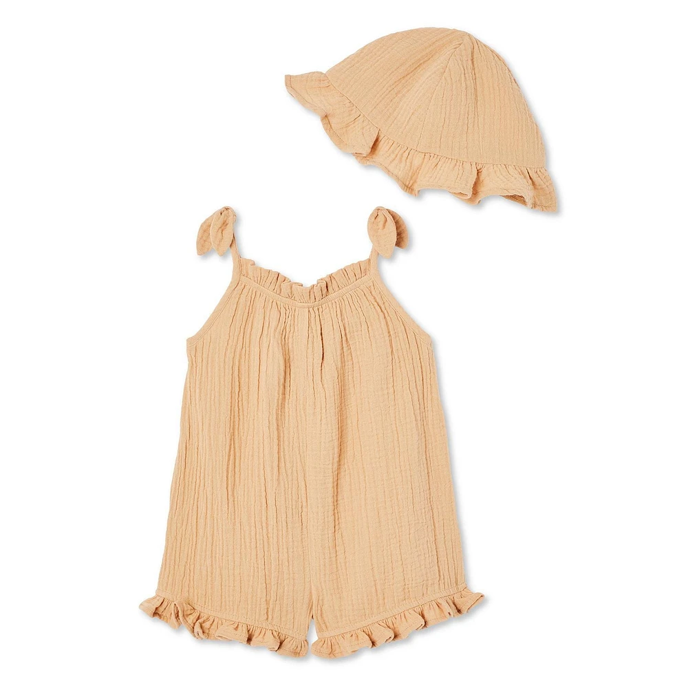 Ensemble 2 pièces avec barboteuse George pour bébés filles
