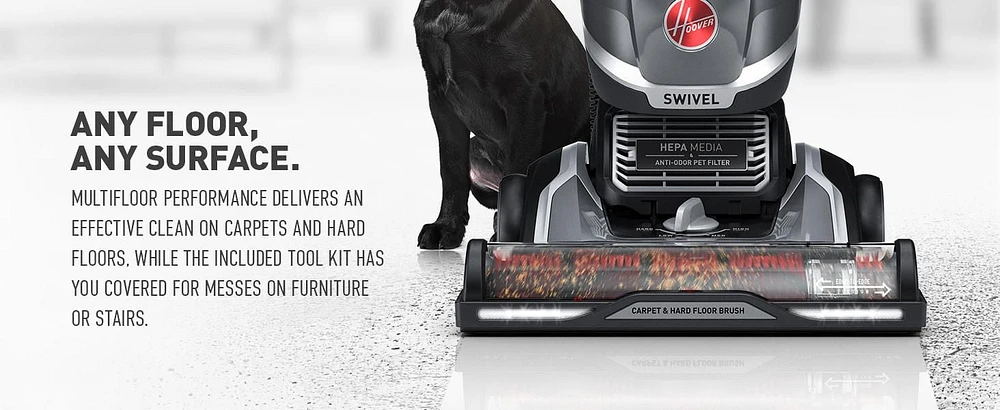 Hoover High Performance Swivel XL Upright Pet Vacuum