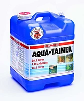 Aqua-Tainer 26 L Container, Space saving rectangular design for easy storage with a molded contour grip.