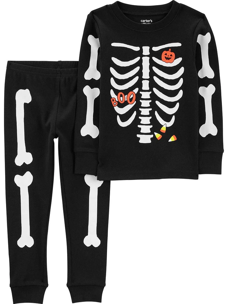 Carter's Child of Mine TN 2PC PJs - Black Skeleton