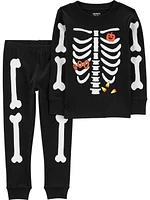 Carter's Child of Mine TN 2PC PJs - Black Skeleton