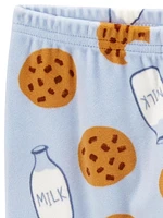 Carter's Child of Mine IN 2PC PJs - Blue Milk and Cookies, 12M-5T