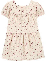 Carter's Child of Mine TG Dress - Ivory Cherries