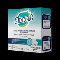 BIOVERT All-in-One Dishwasher Tabs, 30 units x 16 g