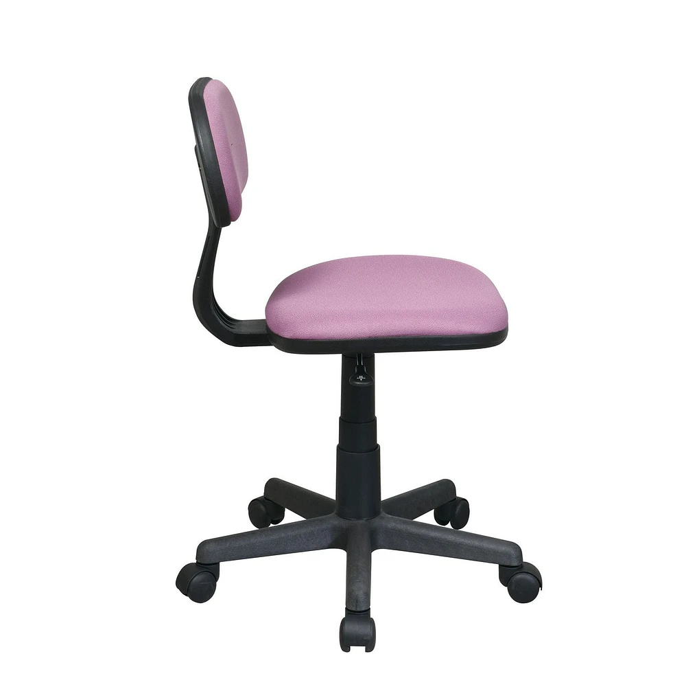 OSP Designs Student Task Chair in Purple Fabric