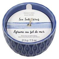 Bougie coulée parfumée - AGRUME AU SEL DE MER