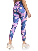 Reebok Women’s ‘Reflex’ High-Rise 25” Inseam 7/8 Printed Leggings with Pockets