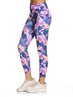 Reebok Women’s ‘Reflex’ High-Rise 25” Inseam 7/8 Printed Leggings with Pockets