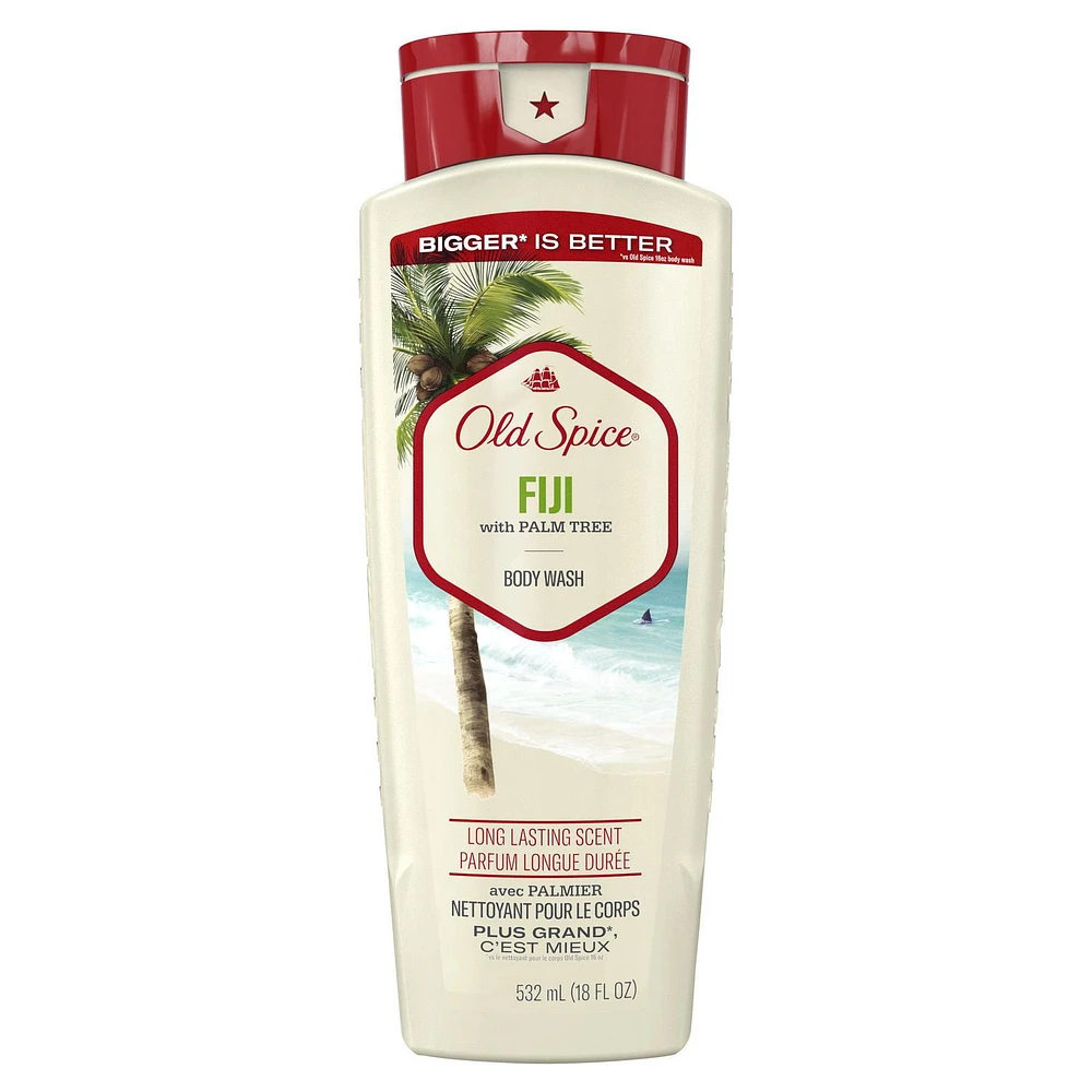 Old Spice Men's Body Wash Fiji with Palm Tree, 532 mL