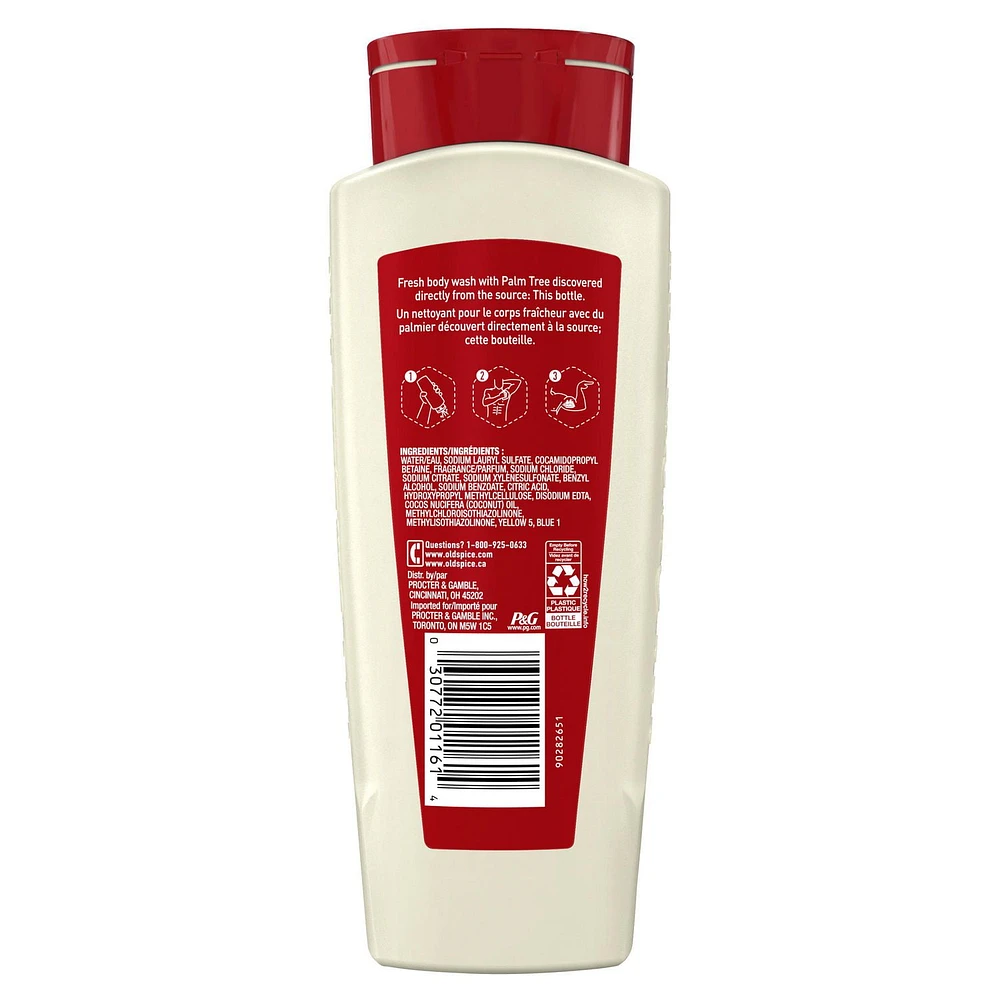 Old Spice Men's Body Wash Fiji with Palm Tree, 532 mL