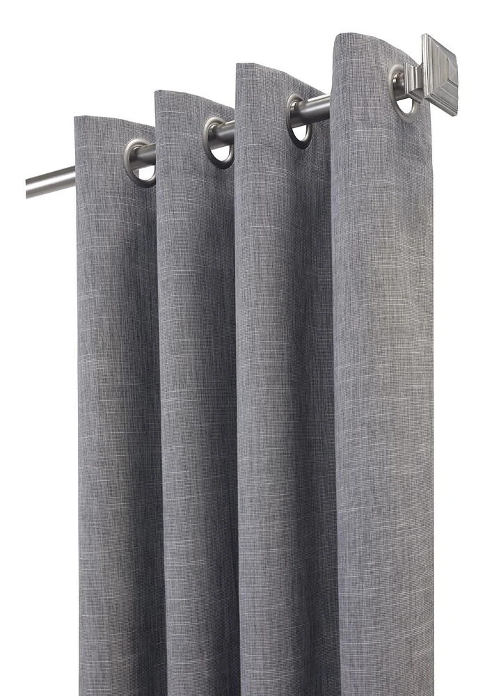 Matt 100% Total Blackout Grommet Curtain Panel Pair 52" x 84" in Grey