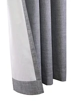 Matt 100% Total Blackout Grommet Curtain Panel Pair 52" x 84" in Grey