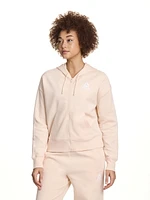 Reebok Women’s Practice Full-Zip Cropped Hoodie With Pockets