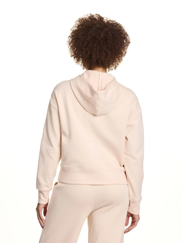 Reebok Women’s Practice Full-Zip Cropped Hoodie With Pockets